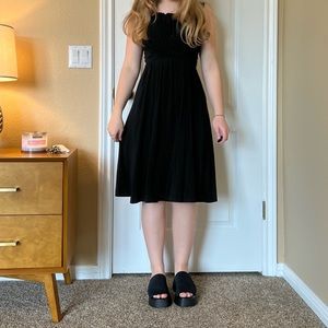 🧚‍♂️🍒🎬Vintage 00’s black midi babydoll dress🎬🍒🧚‍♂️